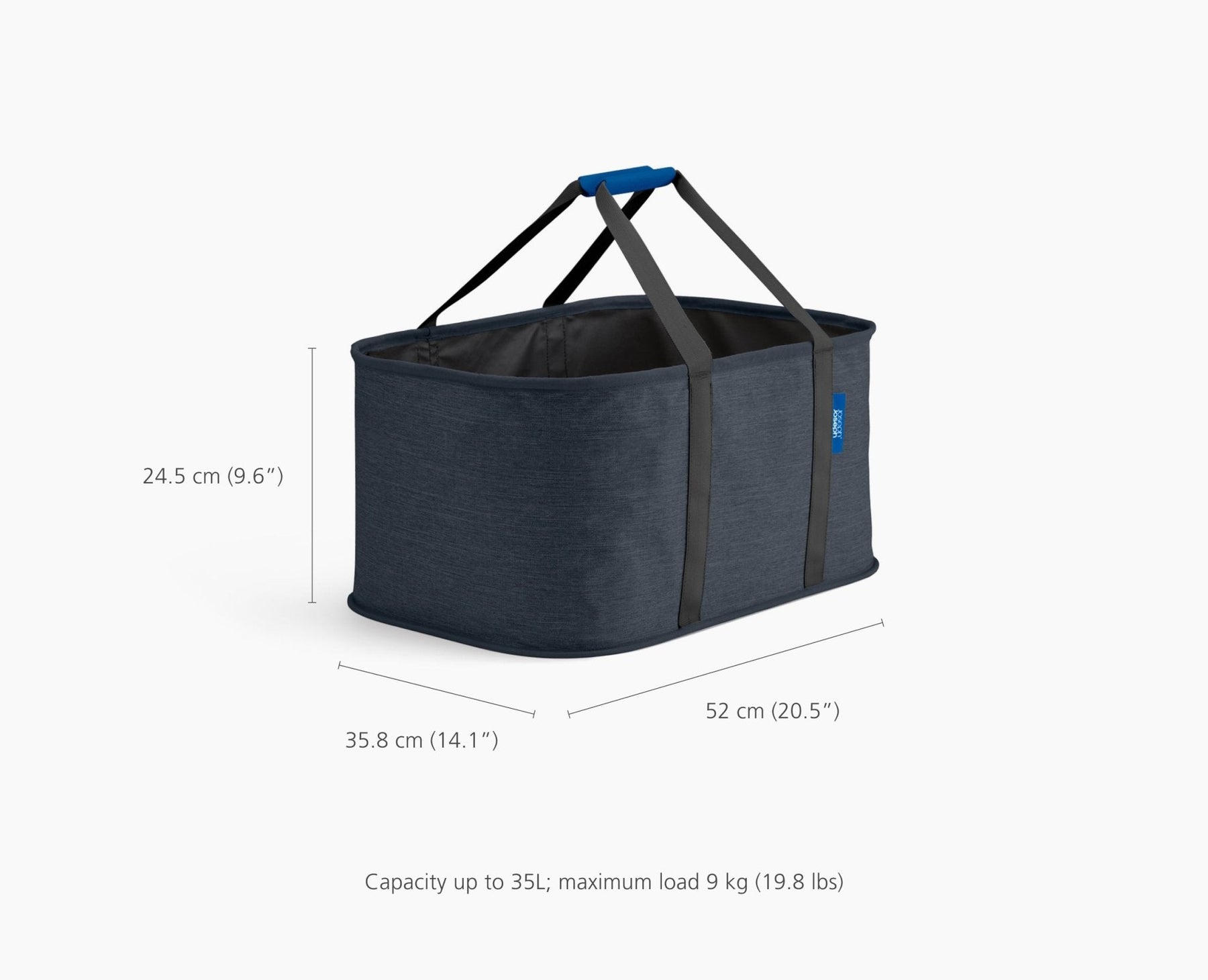 Hold-All™ Black Collapsible 35L Laundry Basket
